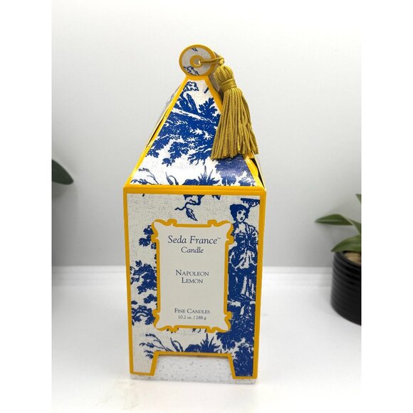 Seda France Candle Napoleon Lemon In Pagoda Box Scented Glass Jar Candle 10.2 oz - Picture 6 of 6